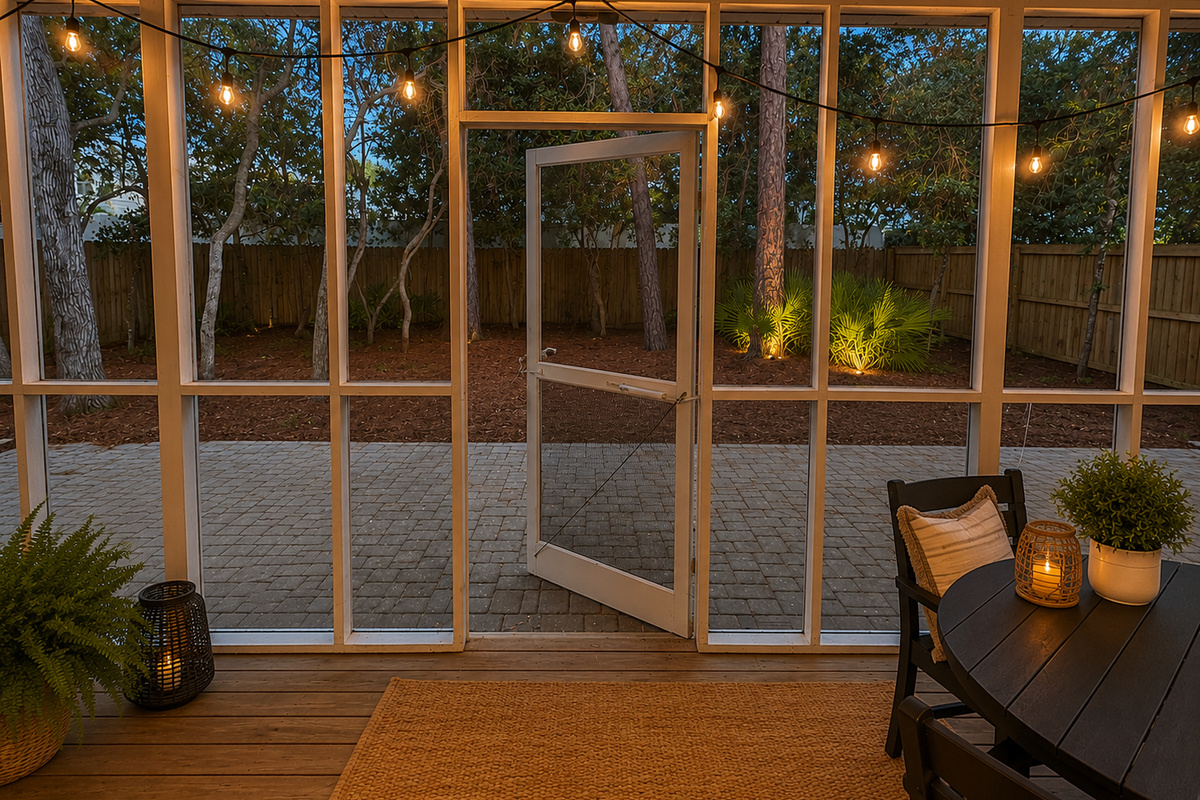 Shady fenced yard - great for evening hangs, pets, or letting the kids play!