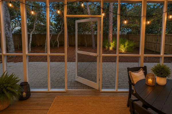 Shady fenced yard - great for evening hangs, pets, or letting the kids play!