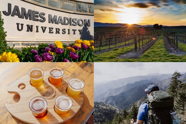 JMU is about 25 minutes away, and there are a ton of winery, brewery, and hiking options in the area.