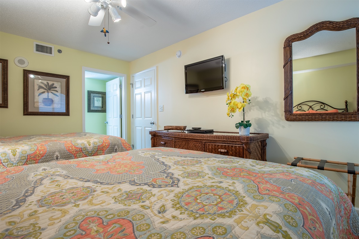 Queen beds in 2nd bedroom