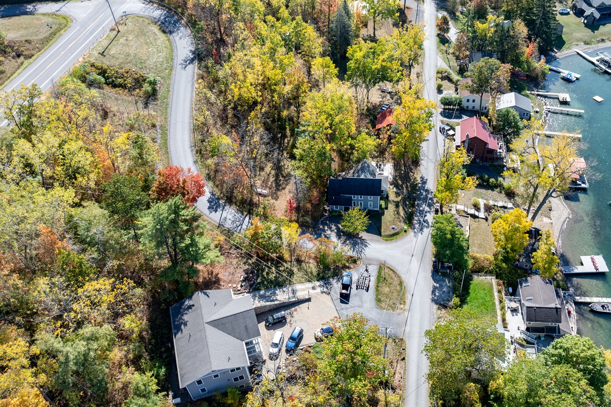 Quiet wooded setting just minutes from the lake—privacy meets convenience