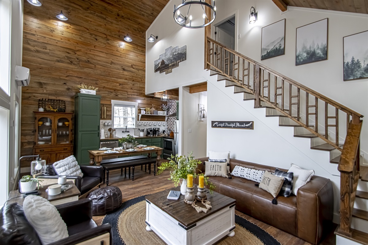 Barn House Living Room Dining Kitchen