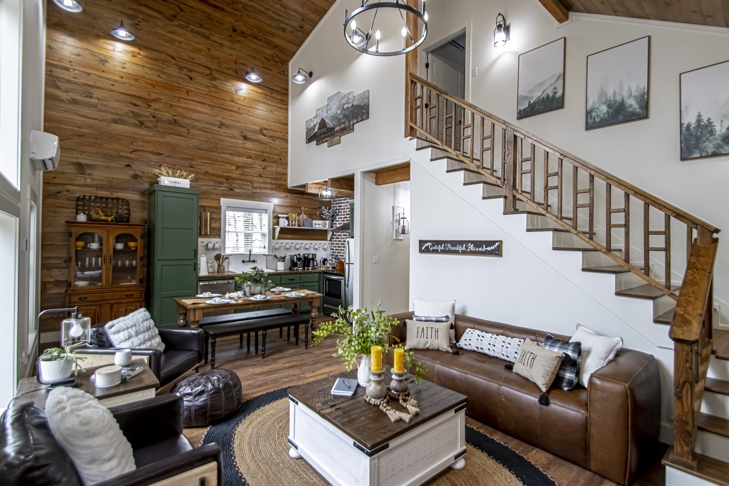 Barn House Living Room Dining Kitchen