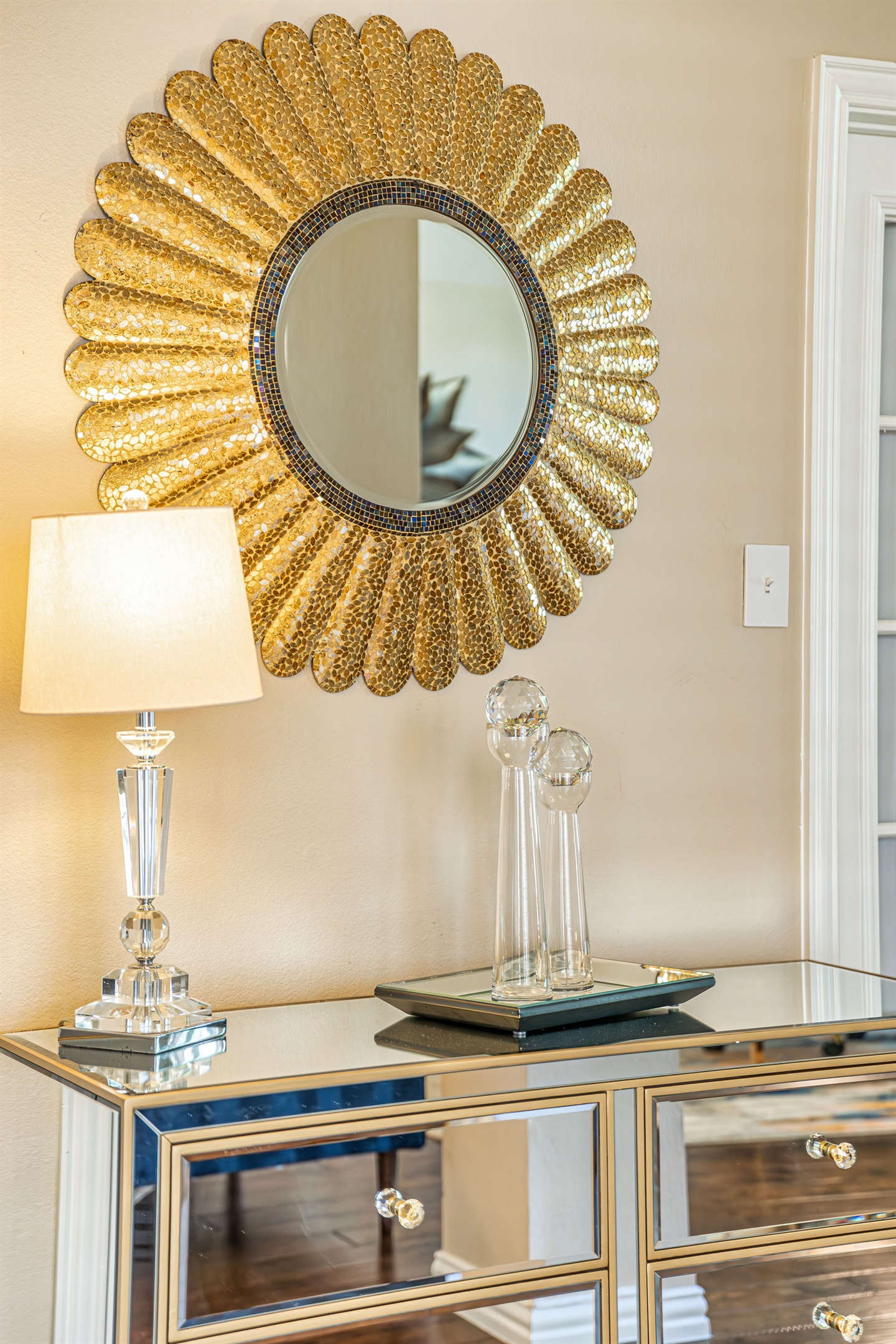 Glass Credenza Upon Entry