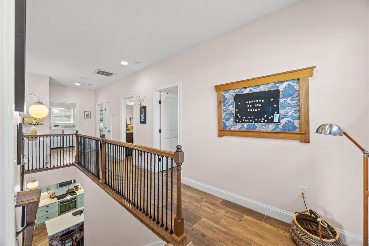 A bright and airy landing that feels like home.