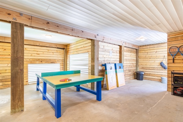 Ping Pong Table and Corn hole till your hearts content!