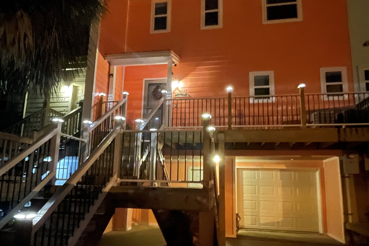 Night view of the front