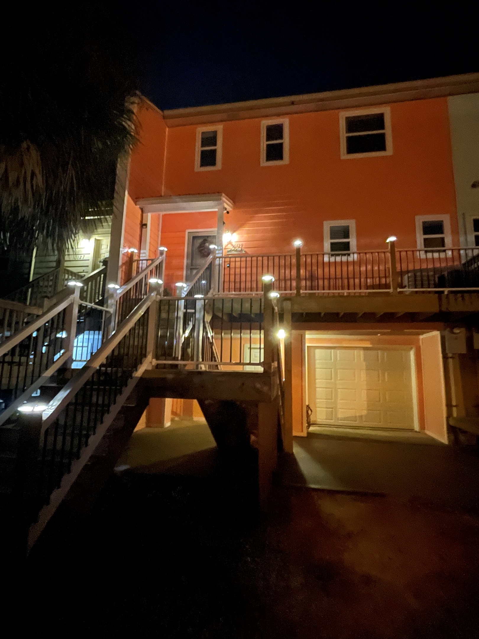 Night view of the front