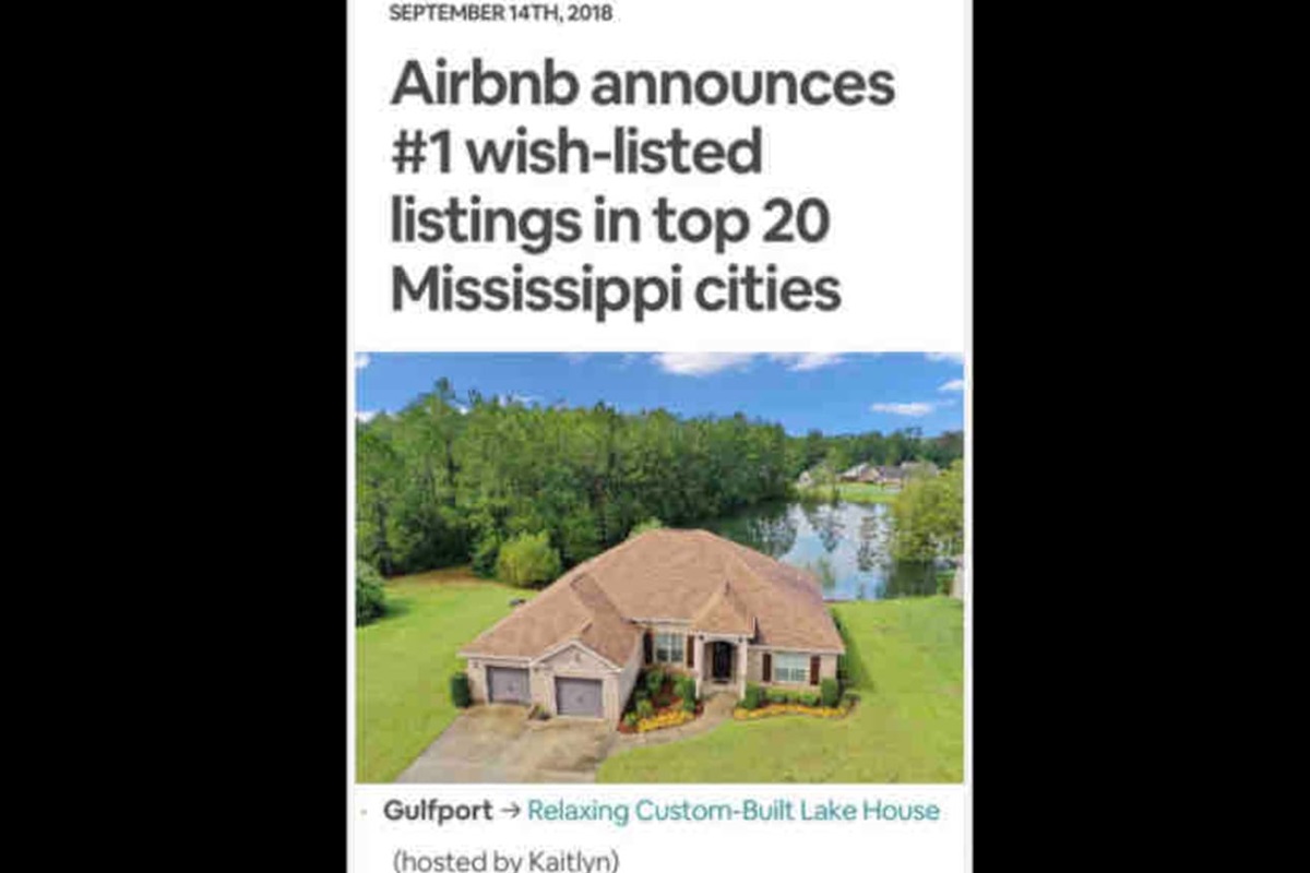 Ranked #1 in Gulfport (September 2018) and still going strong!

https://www.clarionledger.com/picture-gallery/magnolia/2018/09/18/airbnb-users-wish-listing-their-favorites-top-20-ms-cities/1345361002/?gnt-mobile