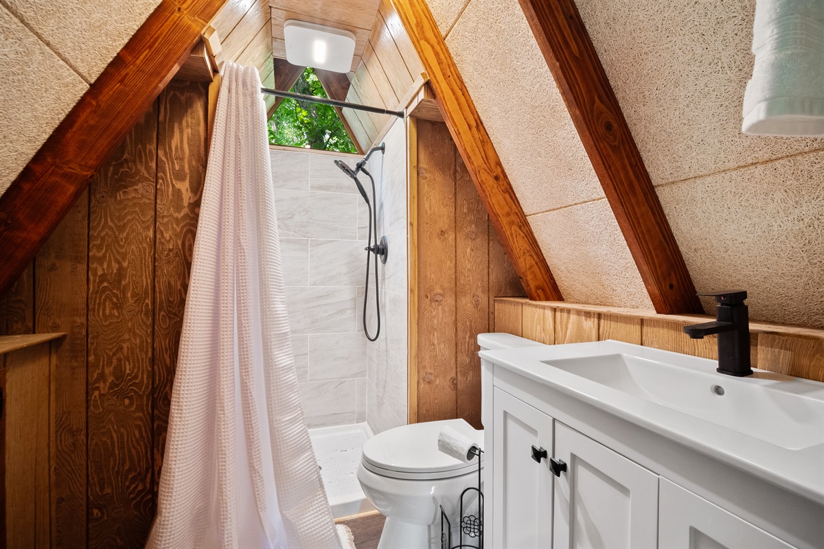 Upper level bathroom