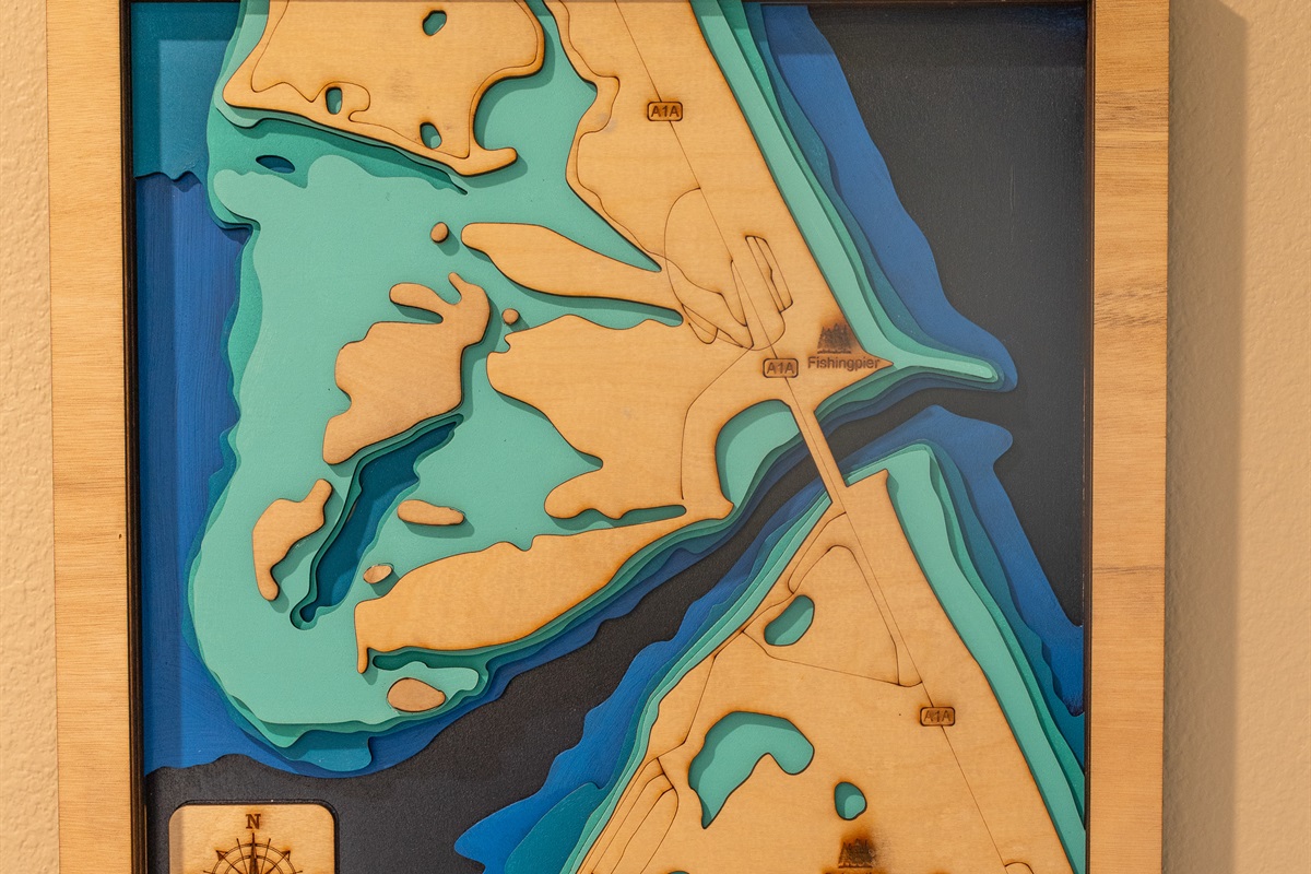 Handmade local topography art