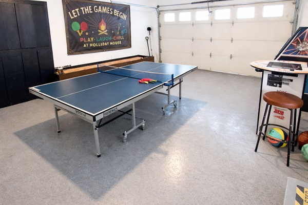 Let the games begin! Ping pong, shuffleboard, and 2 arcades