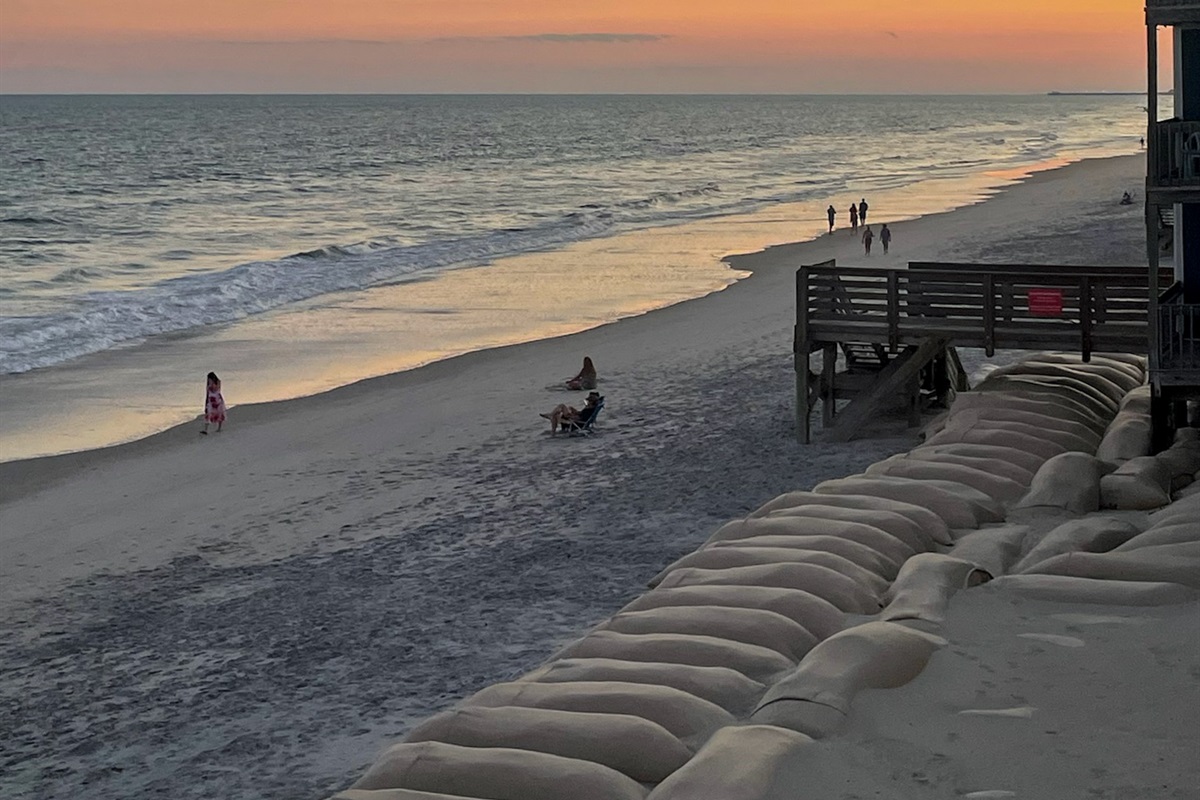 Sunsets off the balcony
