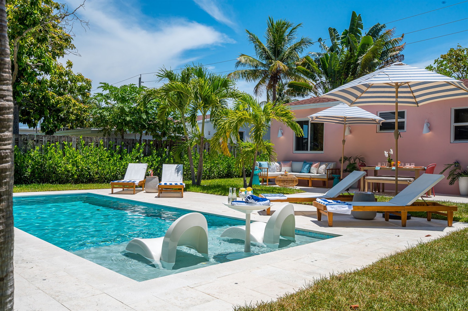 Your private tropical oasis awaits. Lounge poolside, dine al fresco under the palms, and soak up the Palm Beach sun in complete style and seclusion at The Coral Cabana.