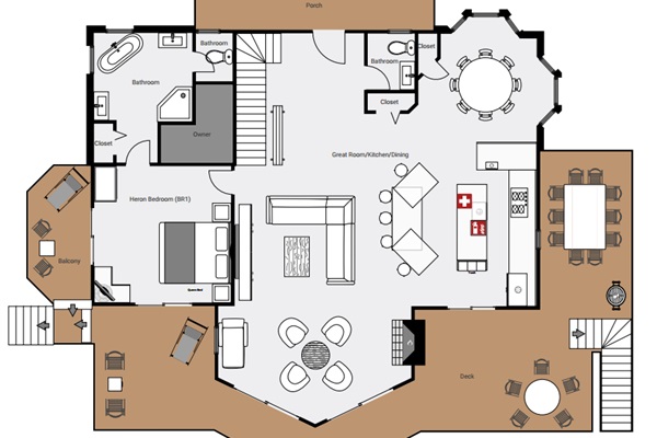 Main Level Floor Layout