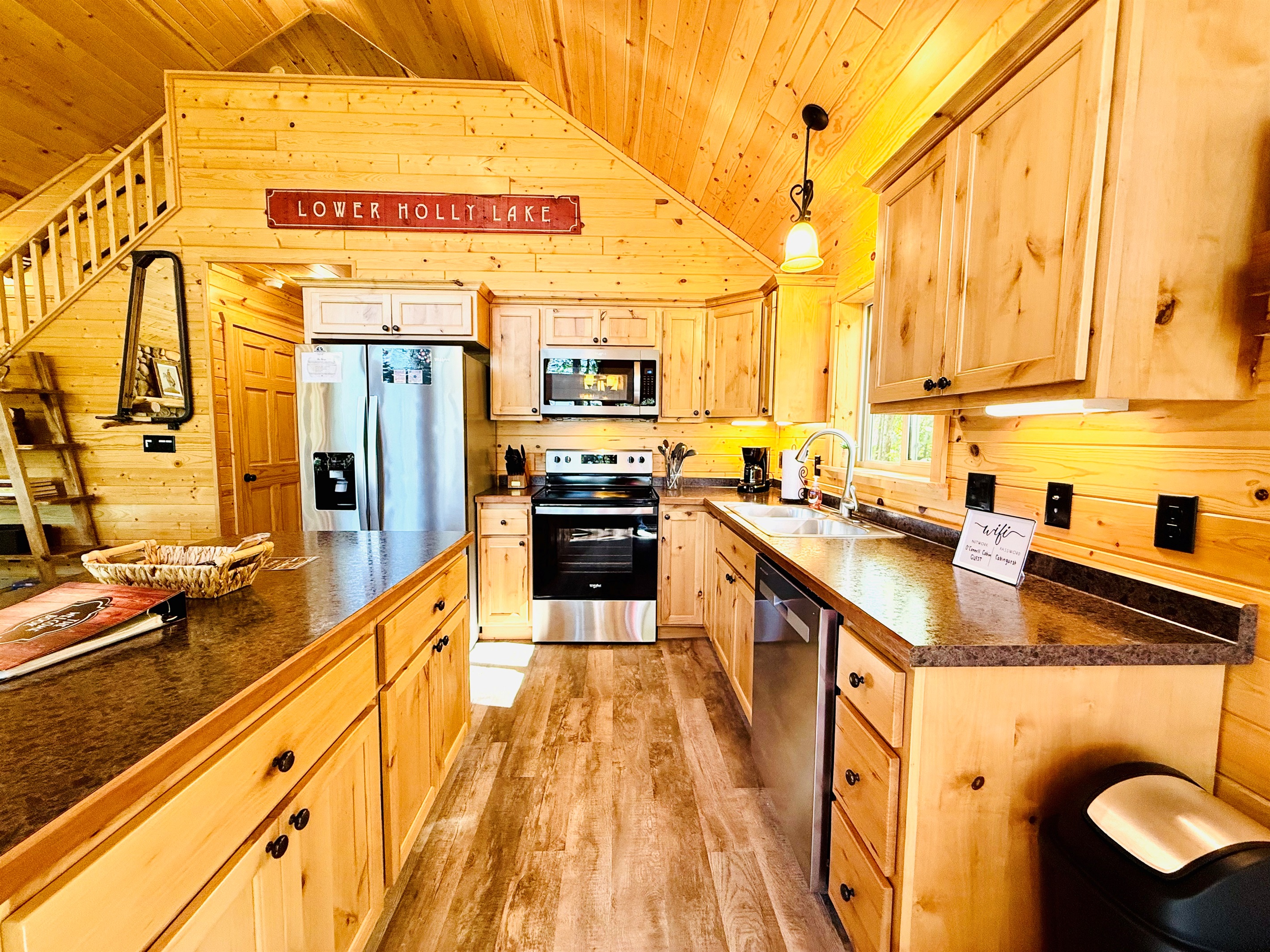 Full kitchen with island