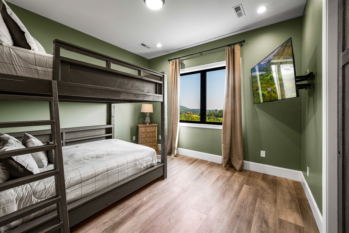 Queen over Queen custom bunk bed