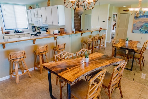 Dining area inside.