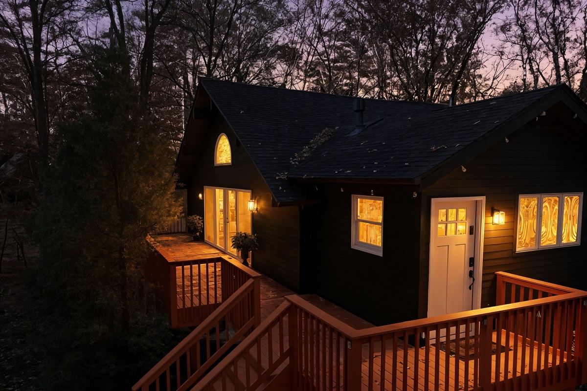 Nighttime in the porch