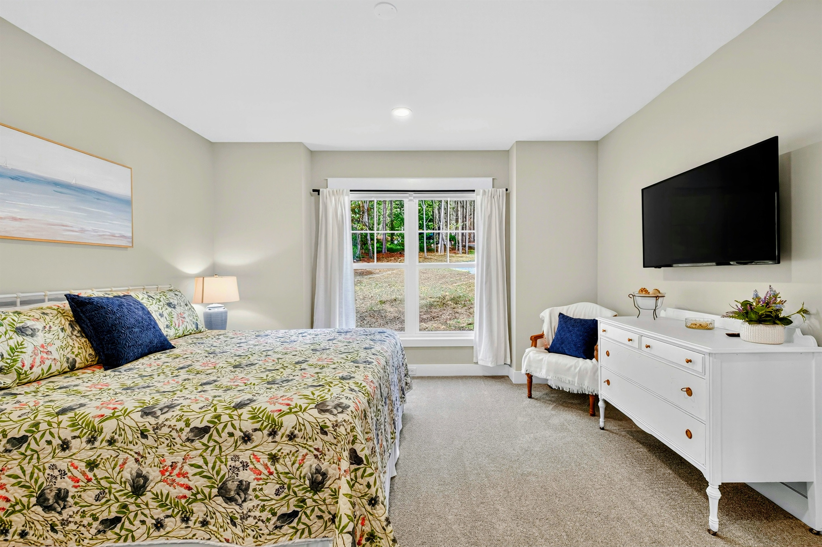 Every bedroom in Blueberry Bay has a large flat screen tv (even the bunk room!) we spoil our guests!