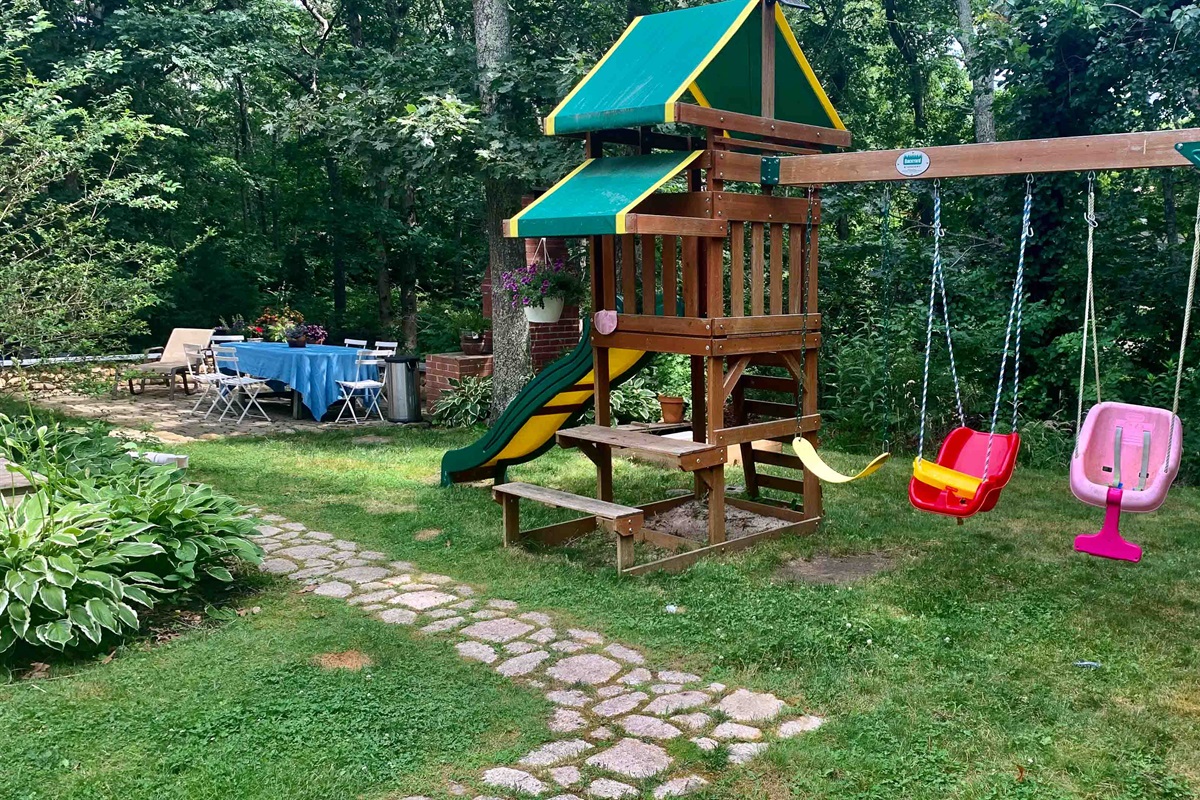 Back Yard and play areas