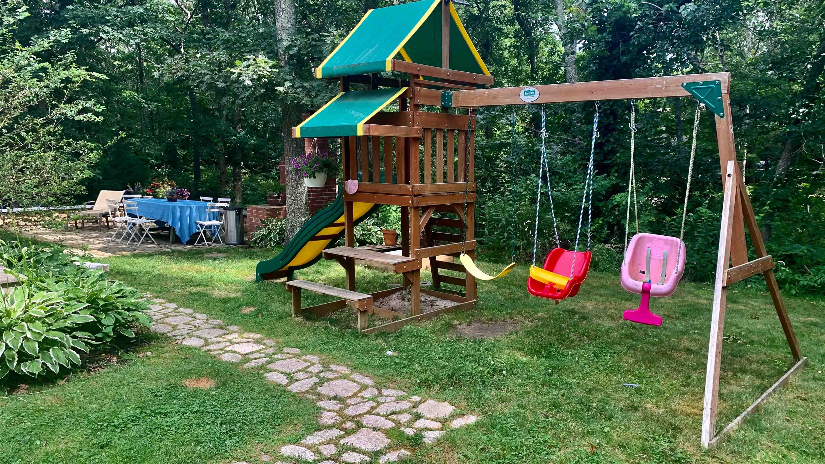 Back Yard and play areas