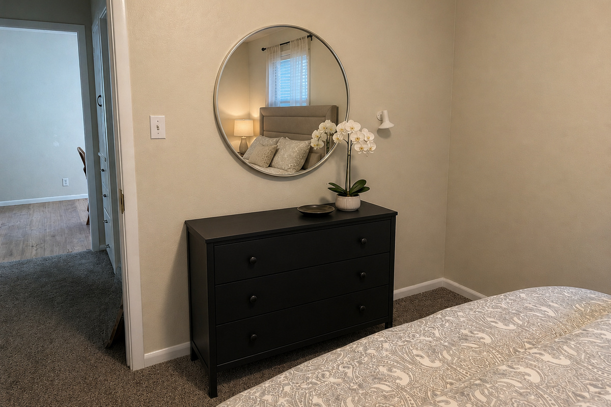 Dresser in secondary bedroom 