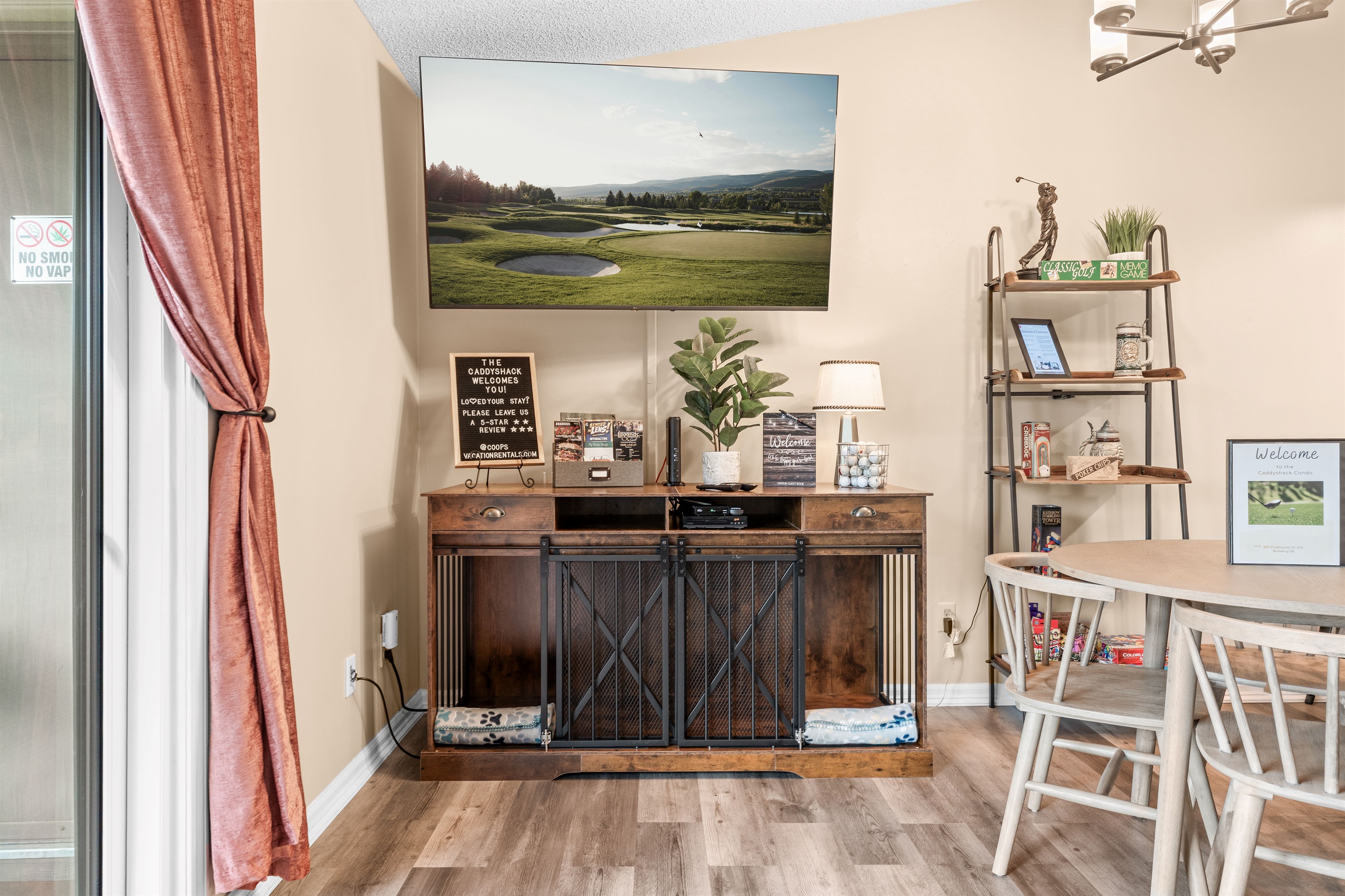 Double - divided dog kennel for your furry loved ones