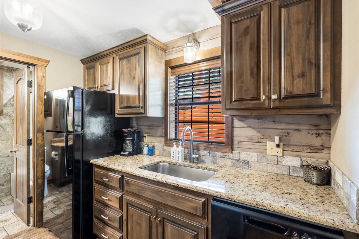 Fully stocked kitchen