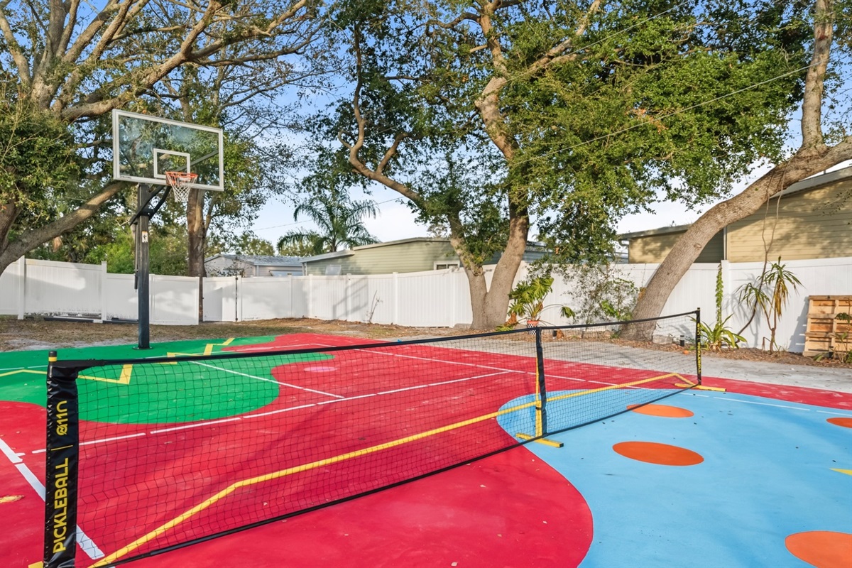 pickleball and basketball court