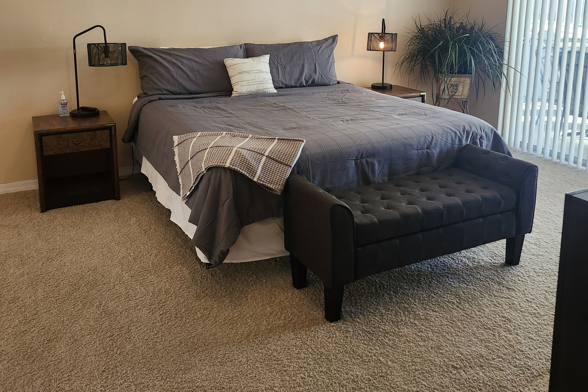 Master bedroom King size bed