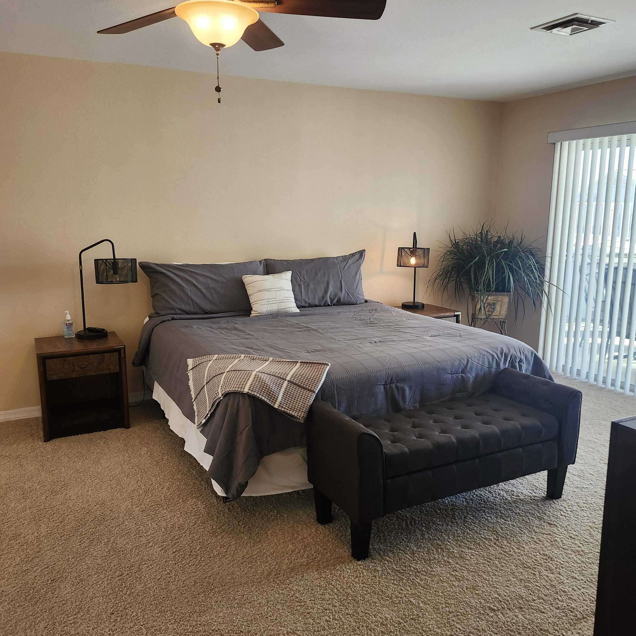 Master bedroom King size bed