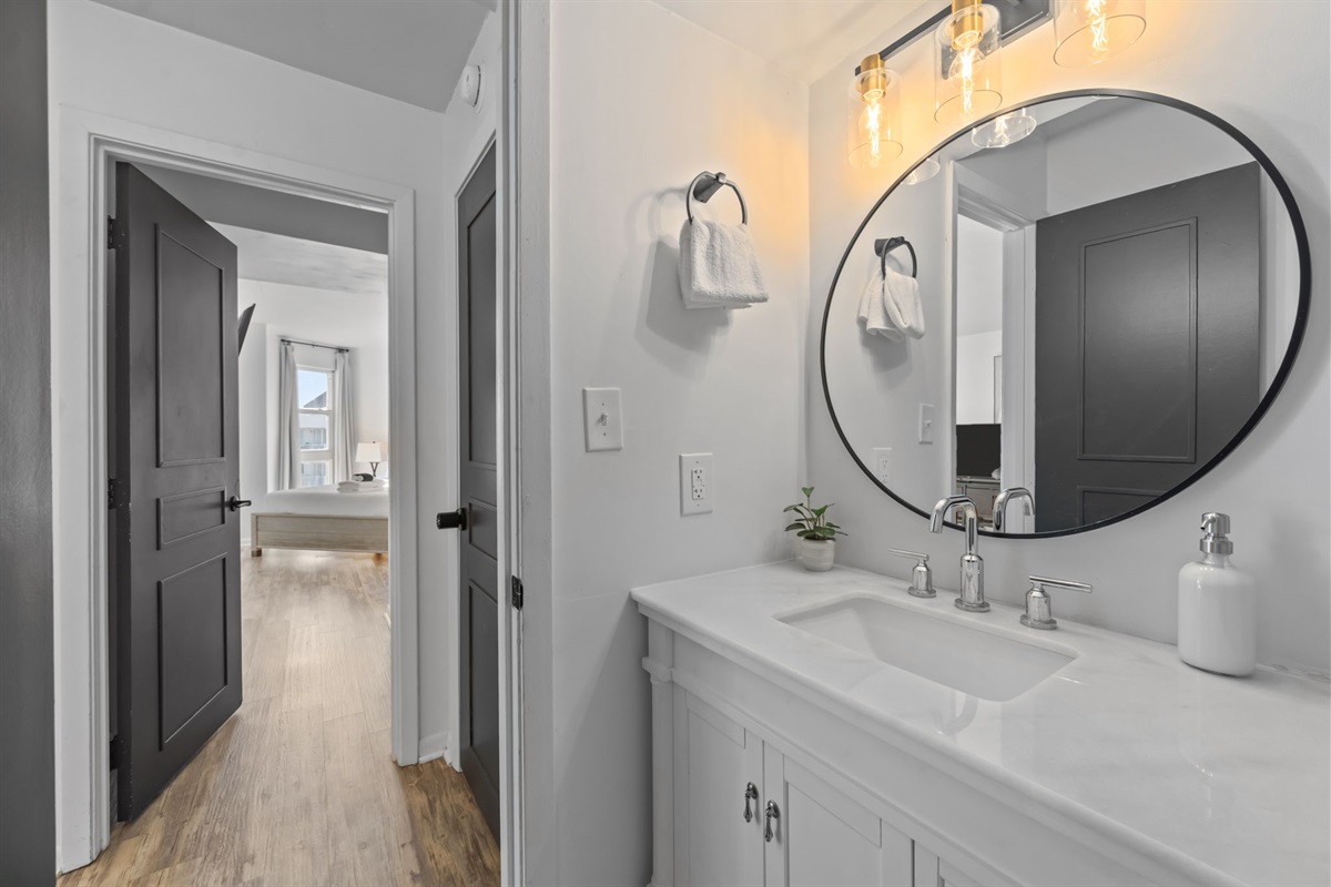 Well-appointed full bathroom with modern finishes