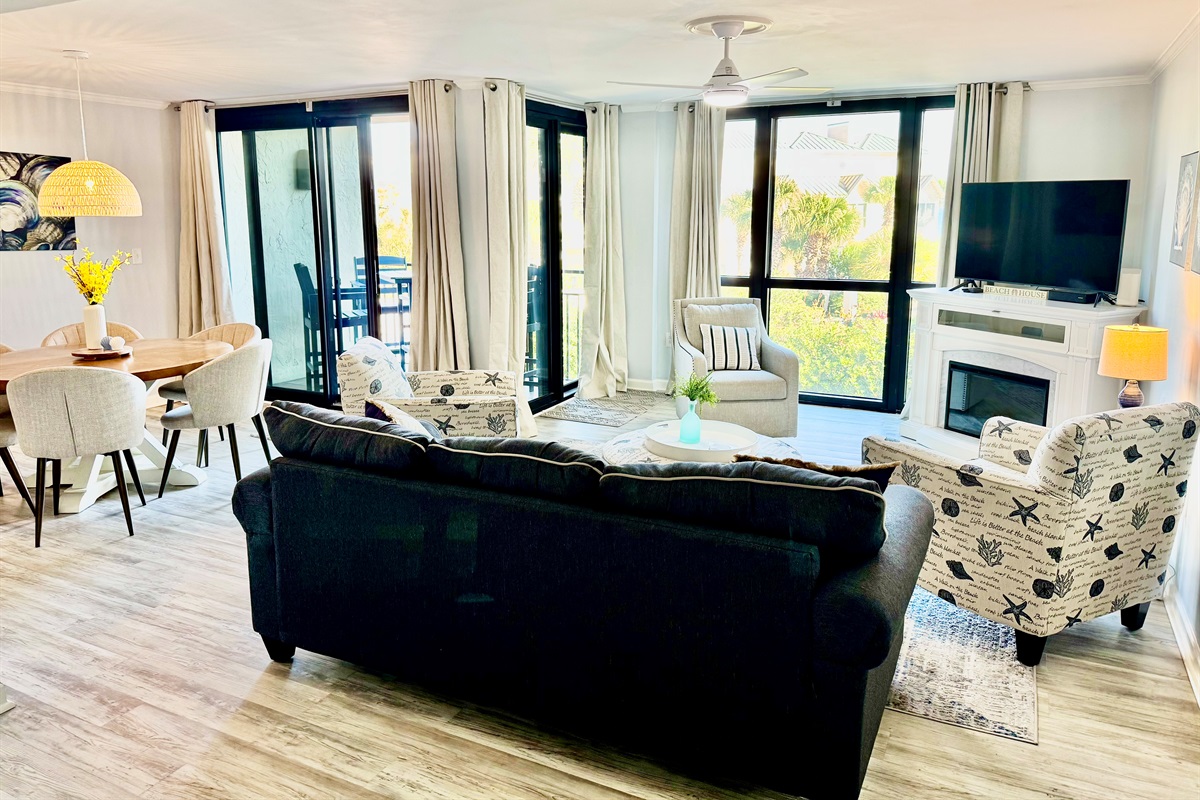 Here's our spacious living area!