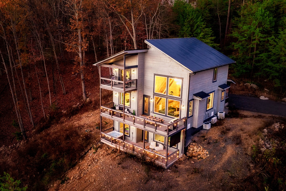 Back exterior view. Where indoor comfort meets outdoor living.