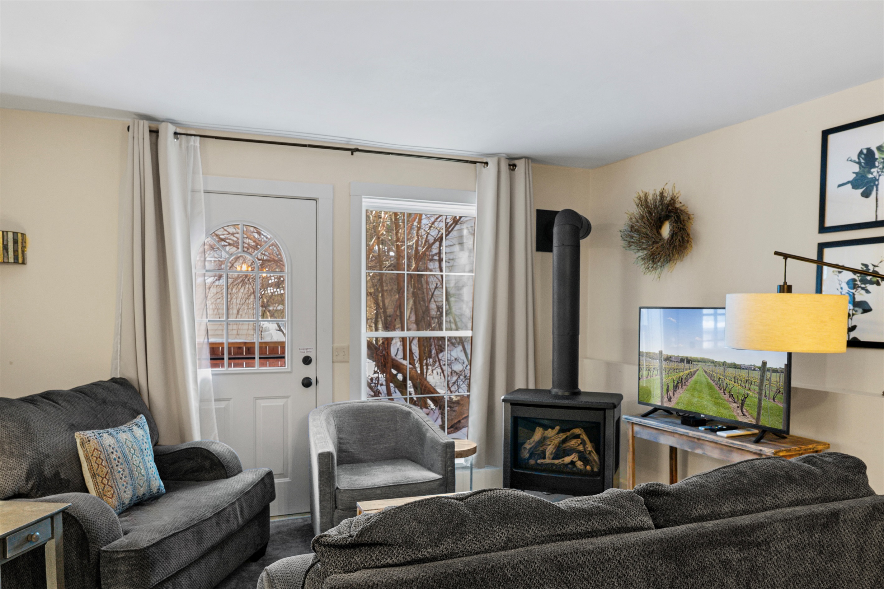 Living Room - From Kitchen - Fireplace Not for Guest Use