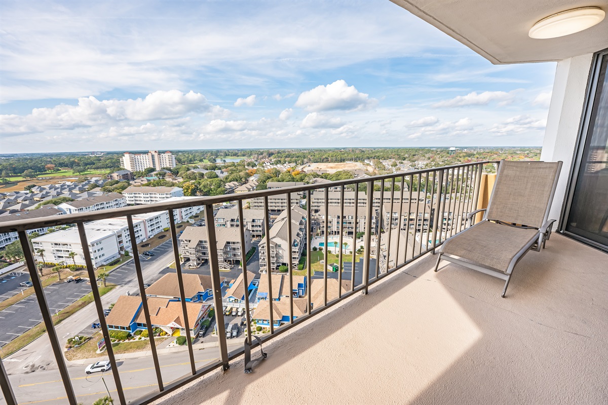 Amazing View from the Balcony!