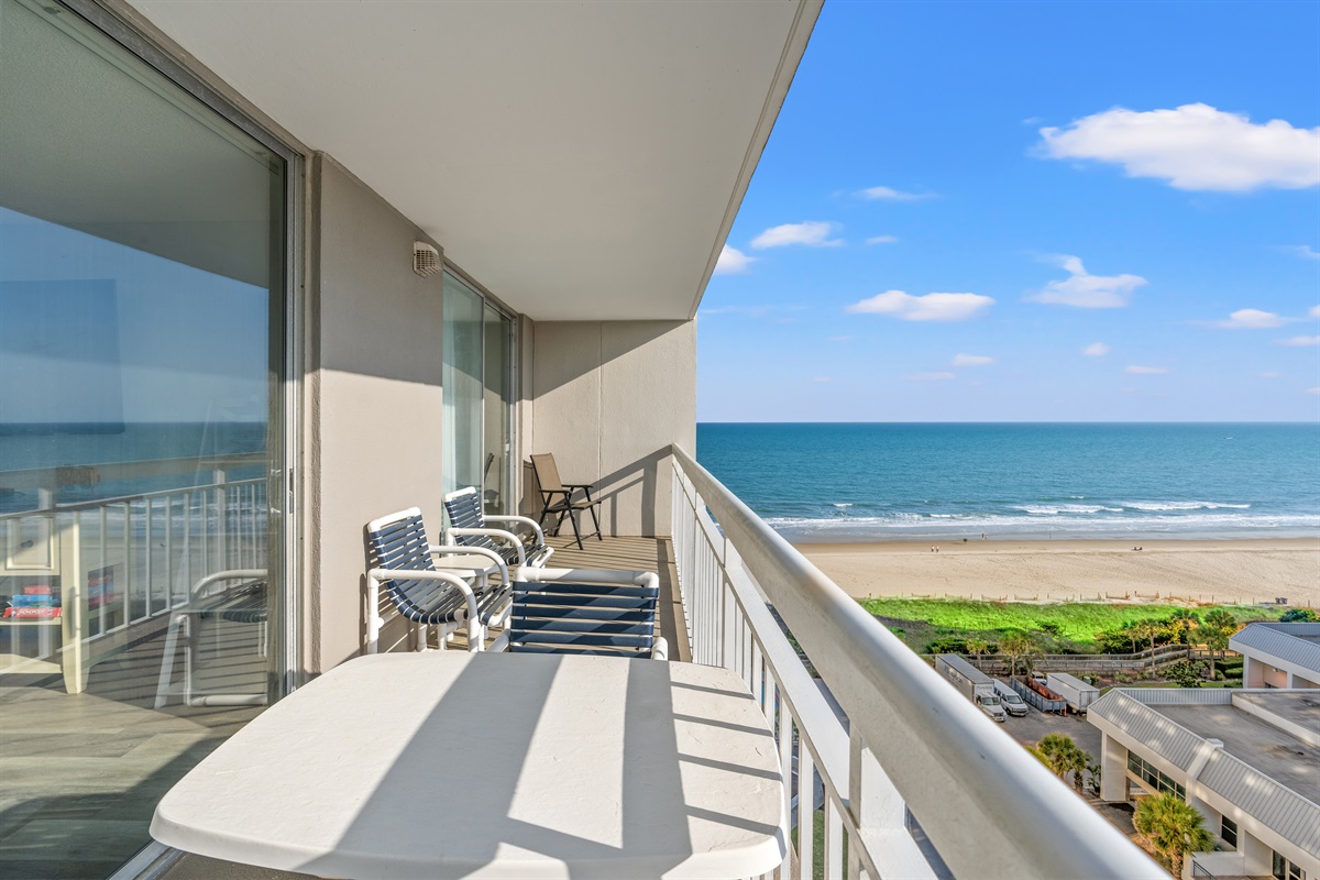 Plenty of Balcony room, just sit and enjoy the sun and waves