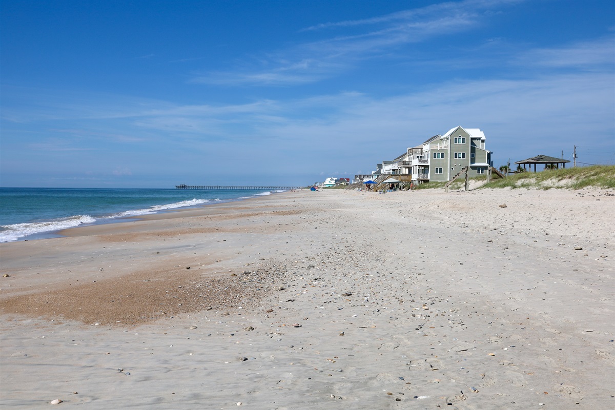 Coastal charm under endless blue skies