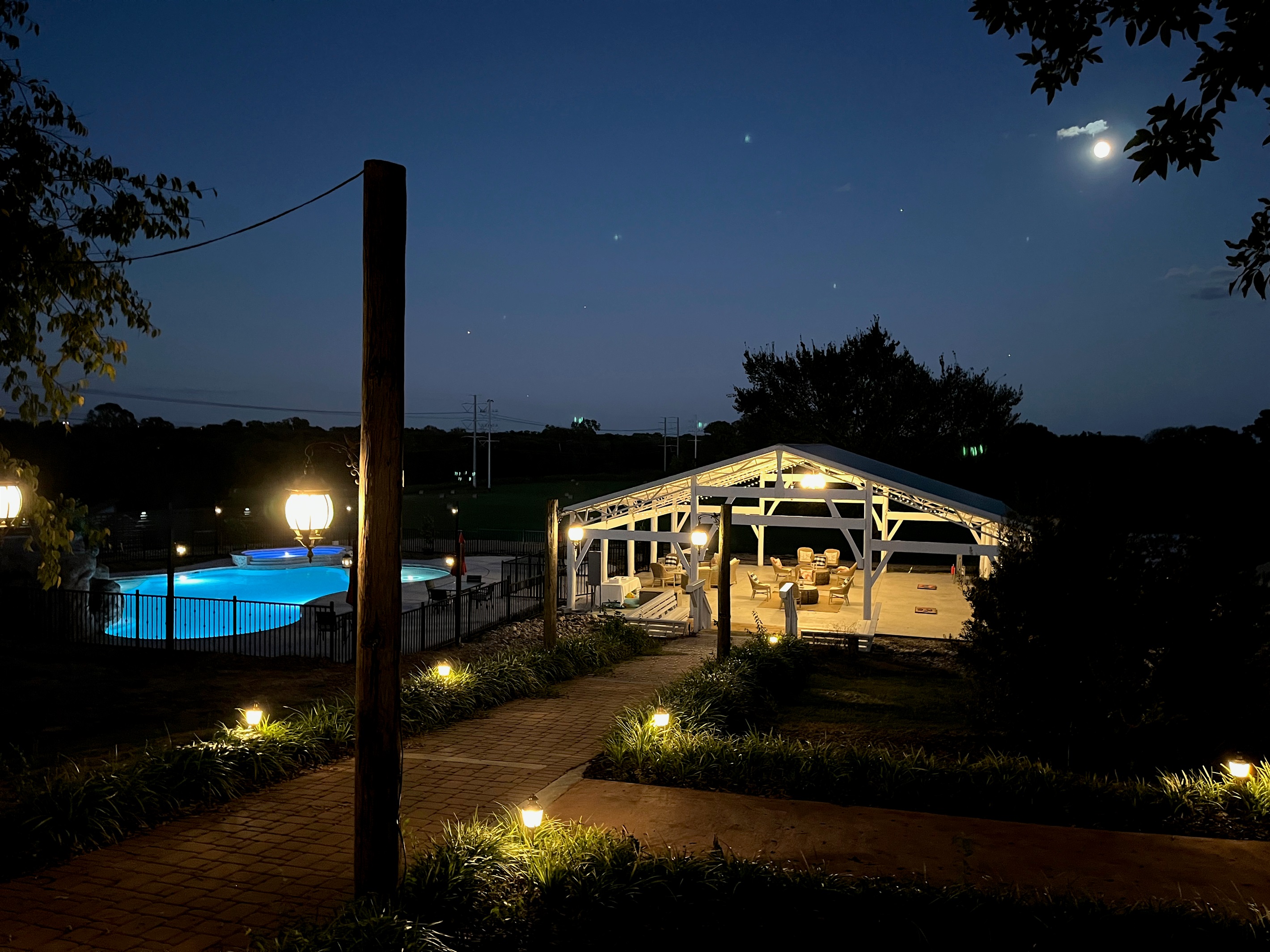 River Valley Place at night is pure country magic!