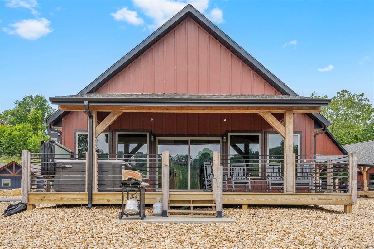 Relax on our rockers or in the hot tub!