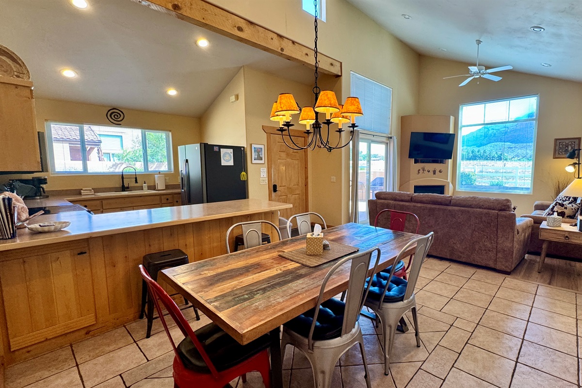 Open concept floor plan