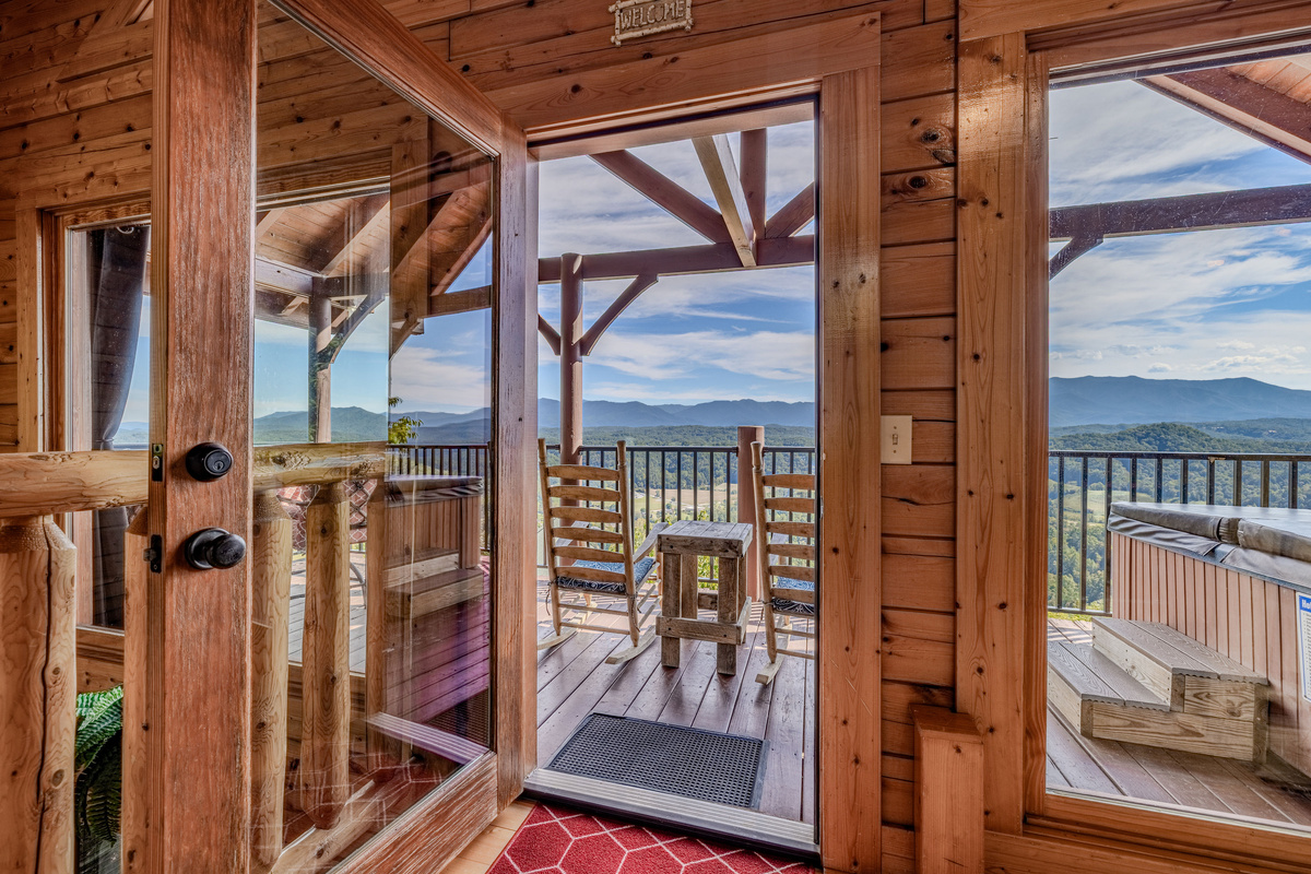 Enjoy that Smoky Mountain Air from one of two large decks