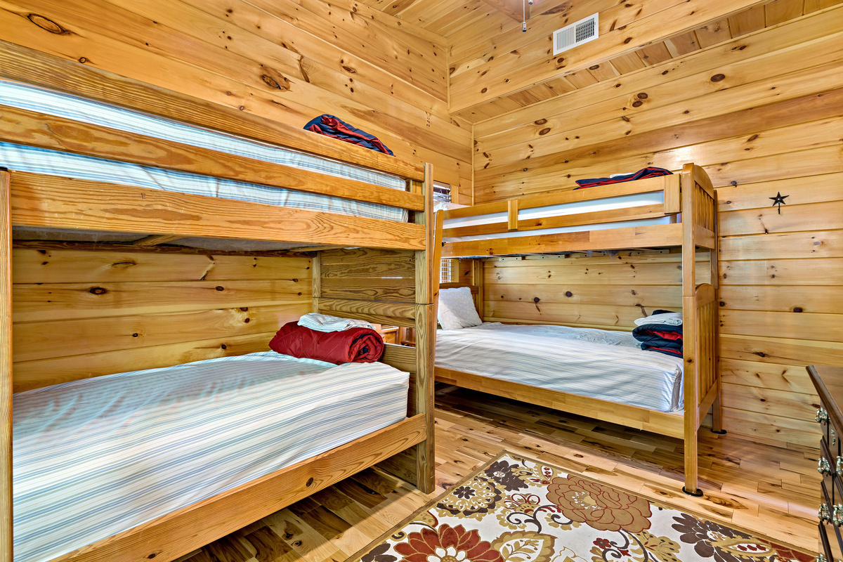 Upper level bunk room