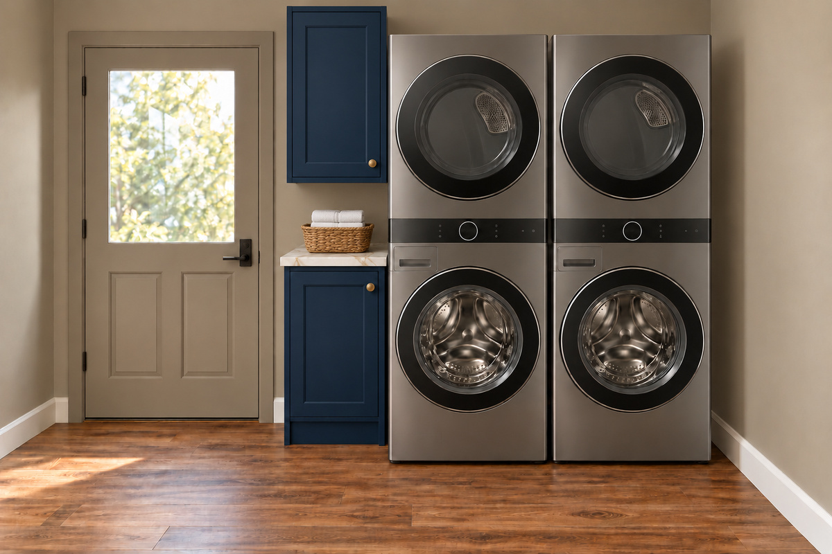 {Laundry Room} Pack light and keep your Scottsdale crew ready for every adventure. Firebird’s two washers and two dryers make it easy to refresh pool towels, workout gear, and outfits for another night in Old Town.