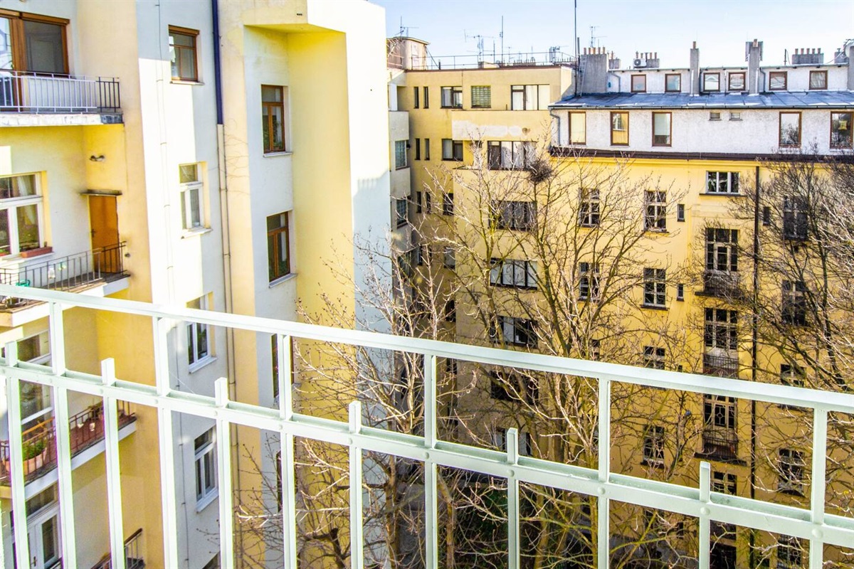 View to the courtyard from the 1st room