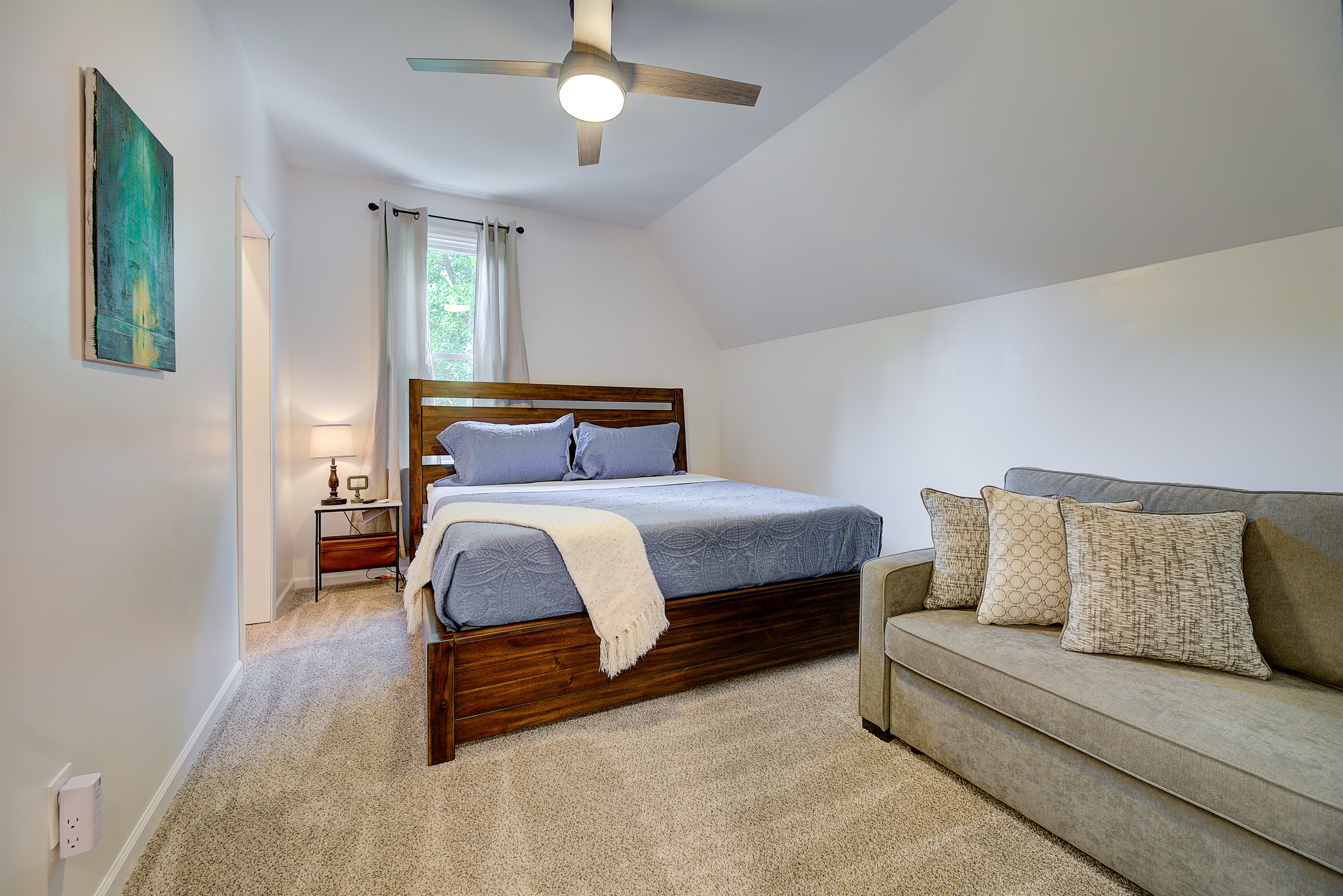 bed #2, twin pull out sofa and a king bed