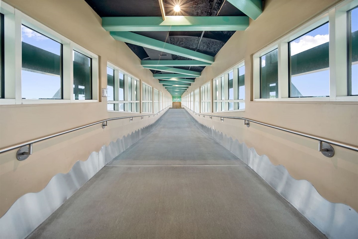 The 3rd floor walkover from the parking garage. No matter what floor you park on, you need to take the elevators to the 3rd floor to walk over to the resort and take the elevators to the 18th floor to get to Bleu No. 1809.