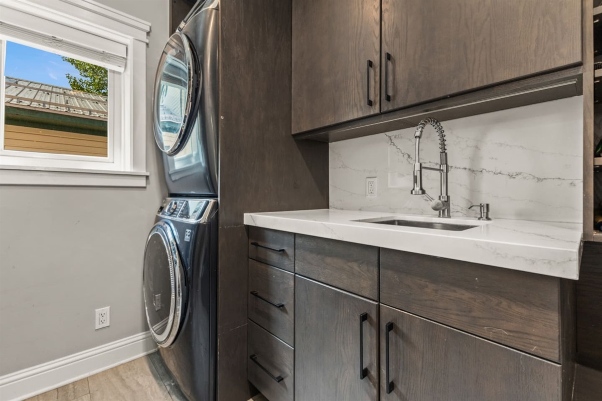 Washer-Dryer | Utility Sink 