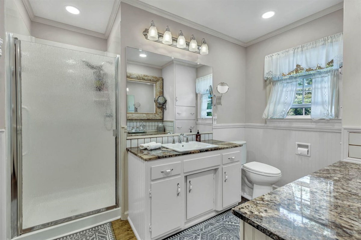 Bathroom on first floor.